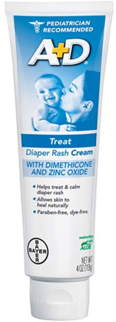 a tube of a and d zinc oxide diaper cream