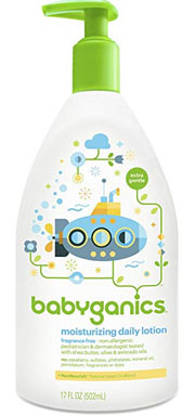 pump bottle of babyganics everyday lotion