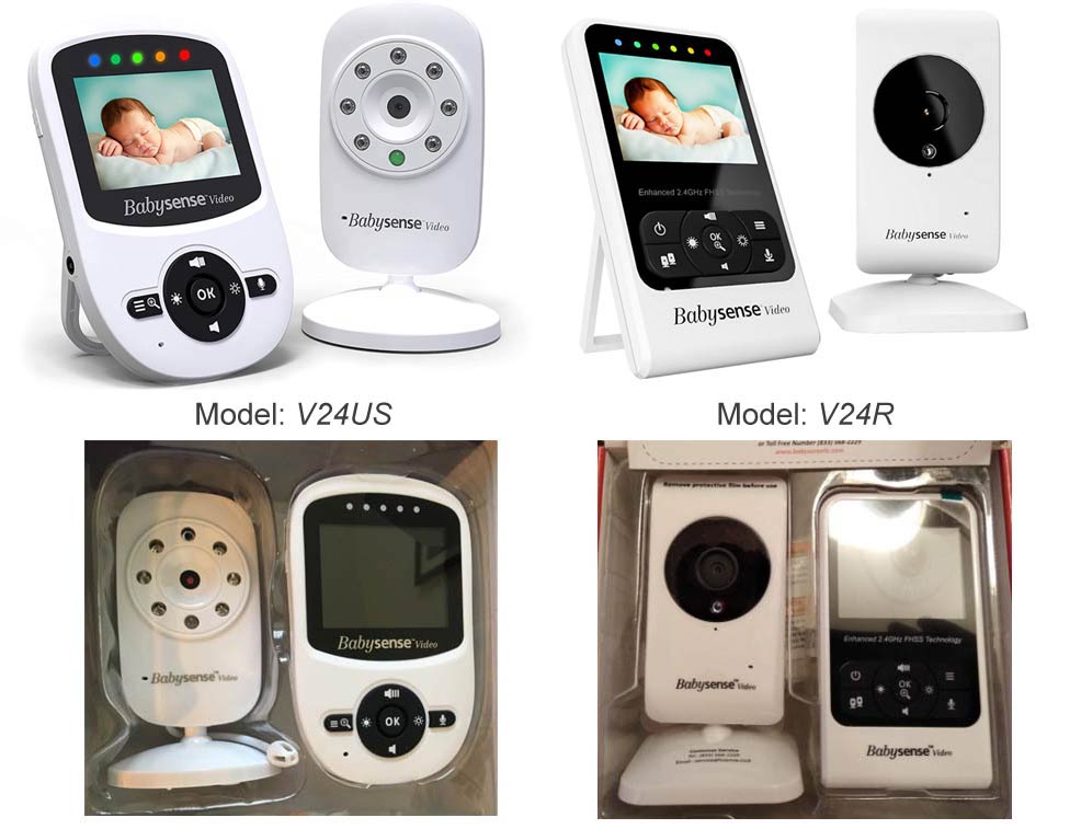 babysense video baby monitor v24us versus v24r