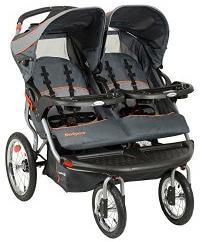 baby trend navigator double stroller in grey color
