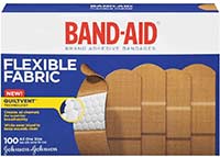 a box of the band-aid flexible assorted bandages
