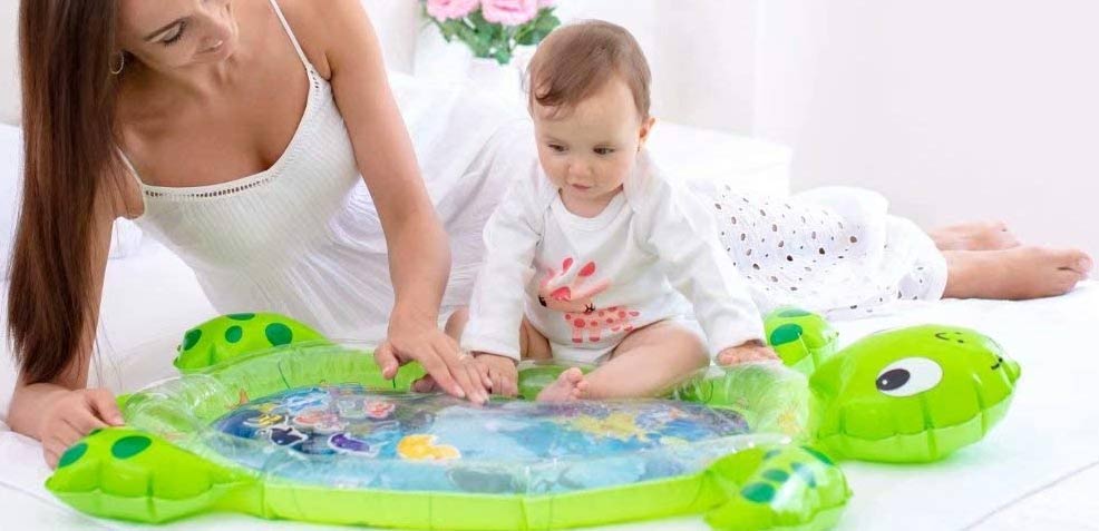 best gender-neutral baby gifts turtle water playmat