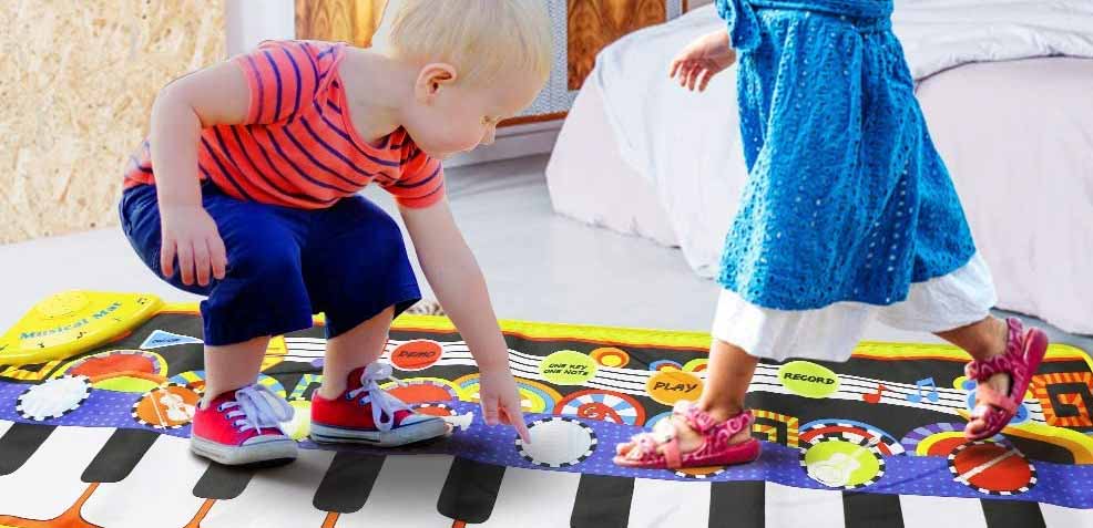 best one-year old boy gifts musical piano mat