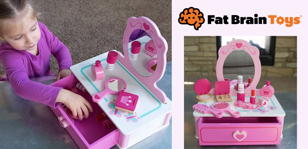 best three-year old girl gifts Fat Brain Toys Makeup Station