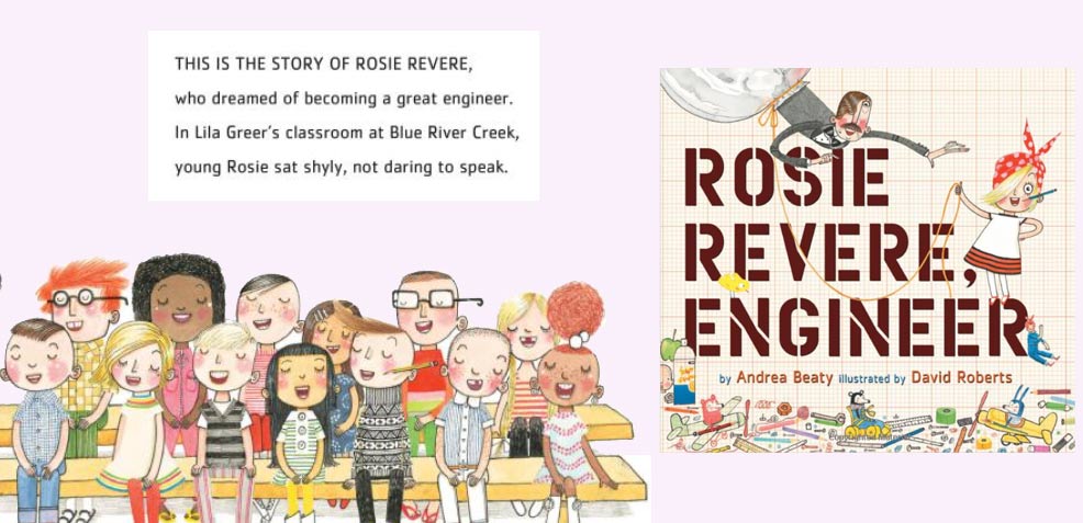 best three-year old girl gifts Rosie Revere Engineer Books