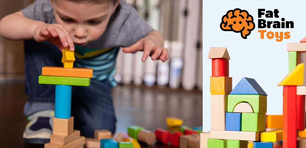 best two-year old boy gifts fat brain toys wooden blocks