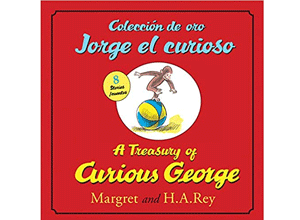 curious george bilingual baby book