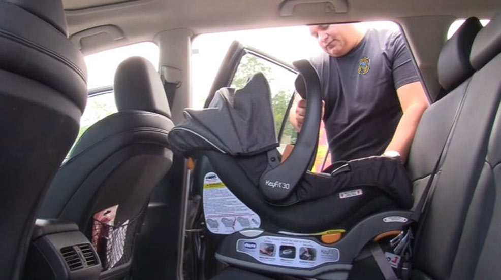 infant car seat installation check by police