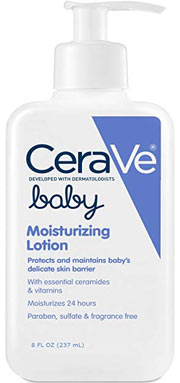 a pump bottle of cerave moisturizer