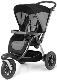 the chicco activ3 jogging stroller in black color