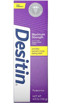 a box of desitin maximum strength diaper rash paste
