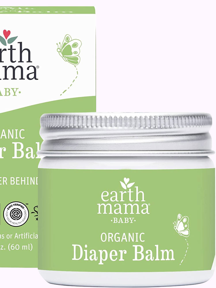 a jar of earth mama baby organic diaper balm