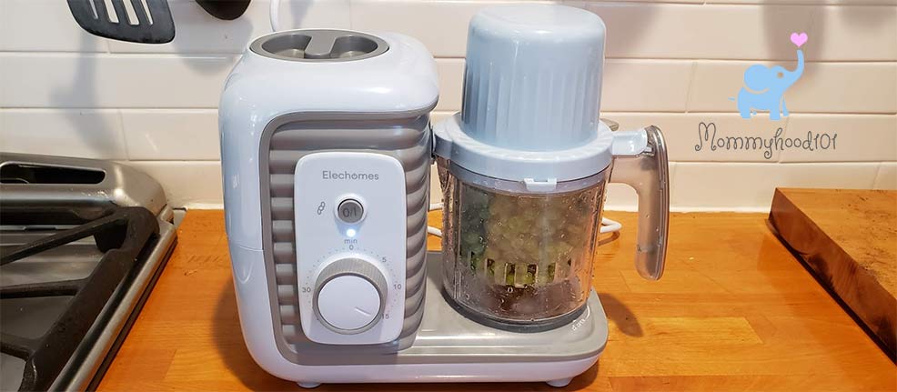 testing the elechomes baby food maker processor