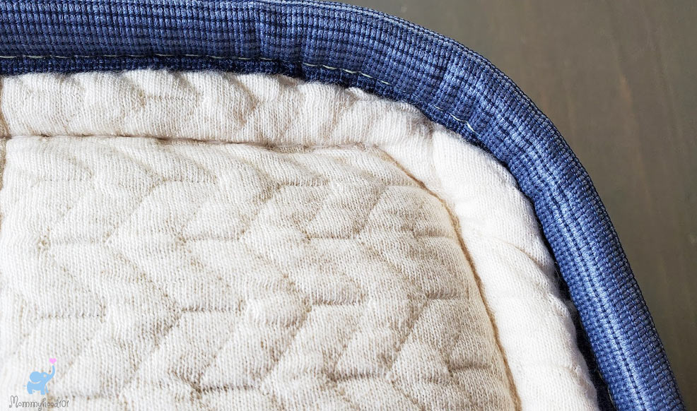 emily crib mattress seams stitching
