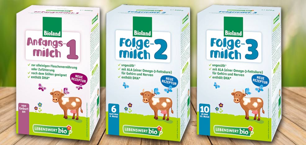 assorted stages of lebenswert baby formula