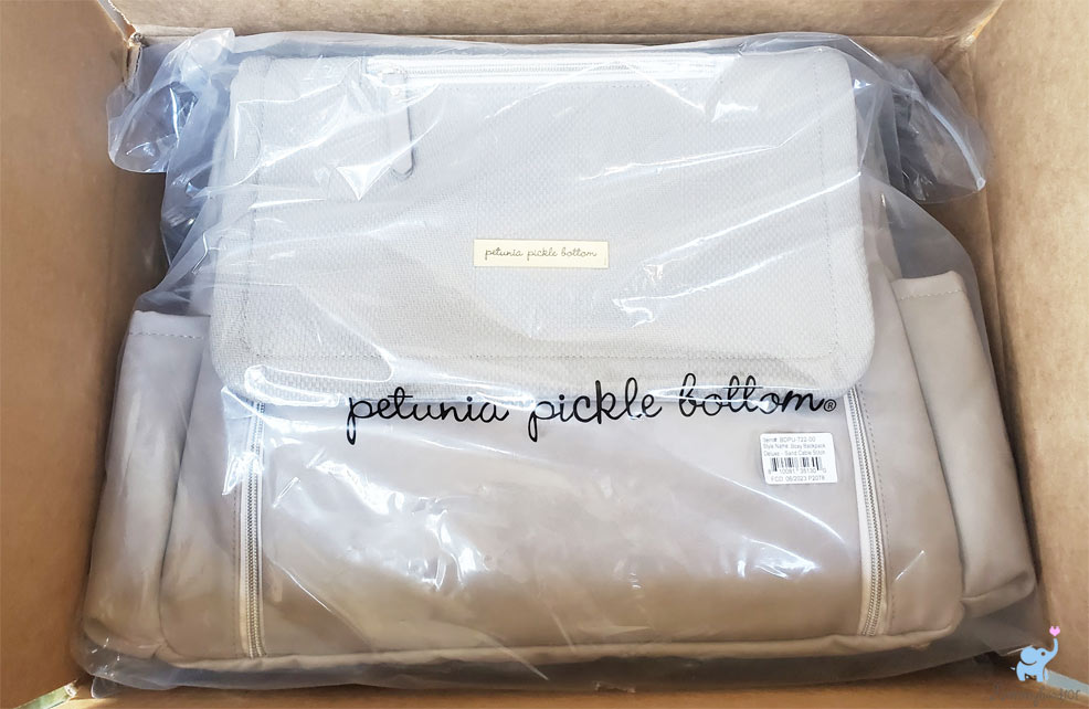 unboxing the petunia pickle bottom boxy deluxe diaper bag
