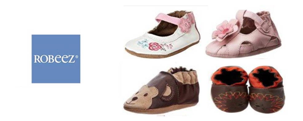 assorted colors of robeez baby shoes