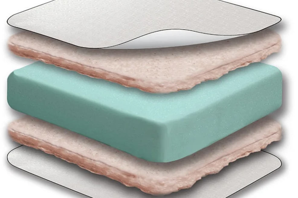 core layers of the sealy soybean foam core crib mattress