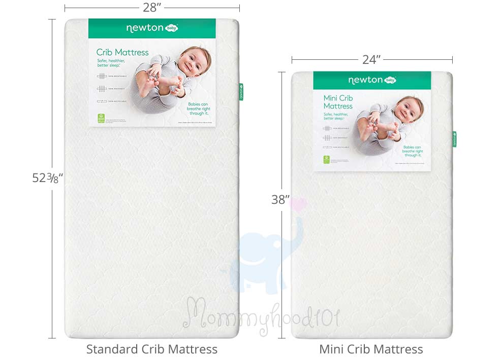 mini crib mattress and standard crib mattress dimensions sizes