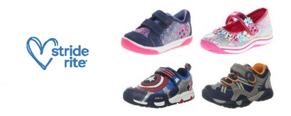 assorted colors of stride rite walker baby shoes