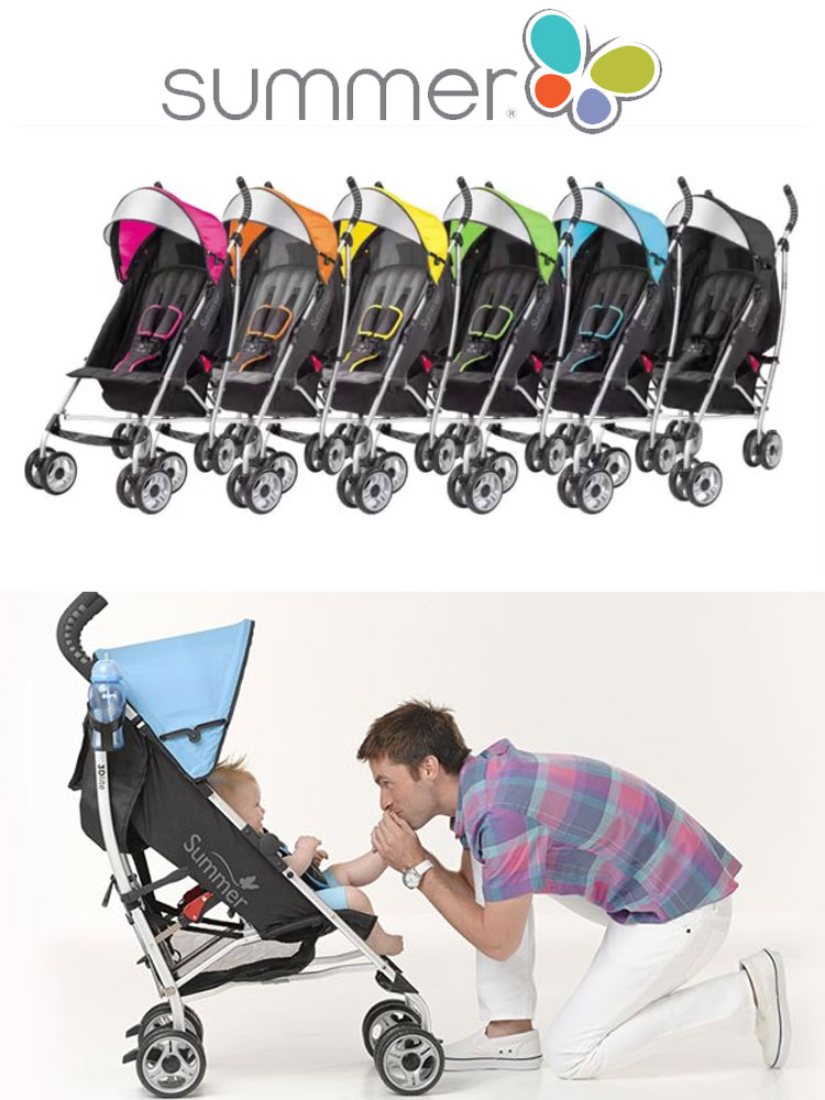 assorted colors of the summer infant 3dlite travel stroller