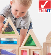 tickit kids sensory water bubbles building blocks