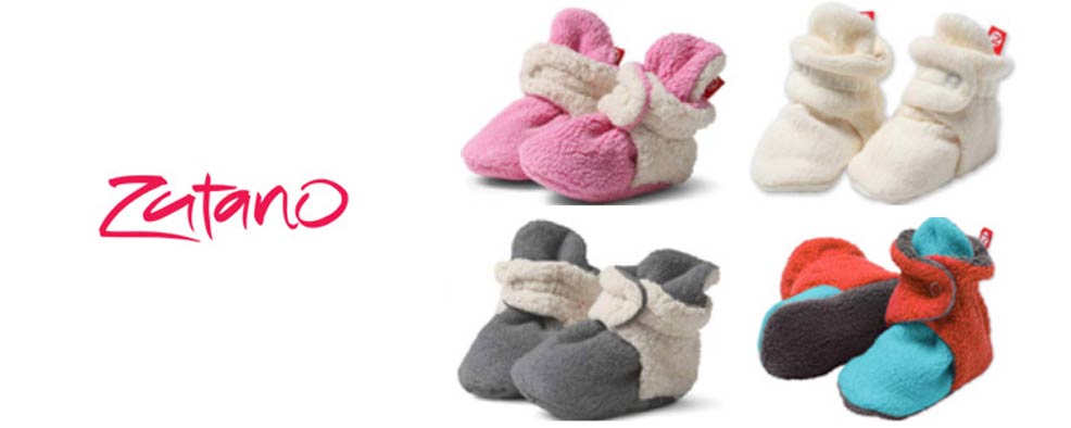 assorted colors of zutano baby shoes
