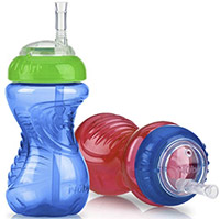 nuby no-spill cup with flex straw