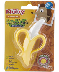 best baby toothbrush training yellow nuby nubs banana