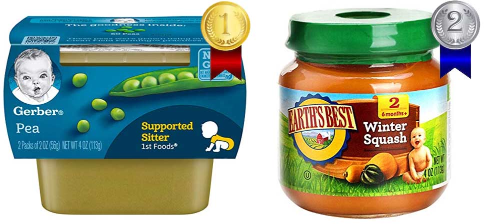 baby foods vegetable purees without heavy metals