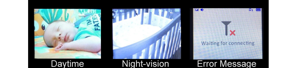 babysense video baby monitor day night vision