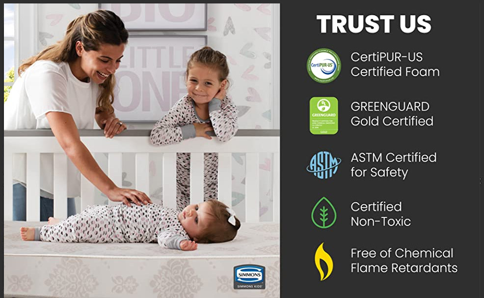 basic features of the beautyrest black crib mattress