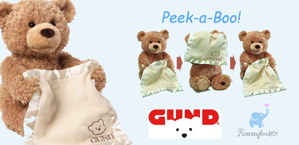 best baby boy gifts gund peek a boo teddy bear animated