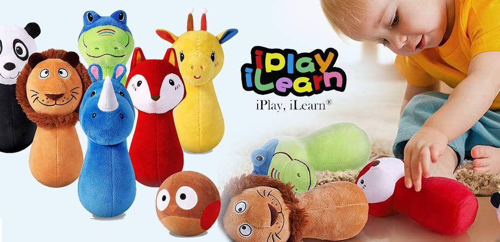 best baby boy gifts iplay ilearn stuffed animal indoor bowling play set