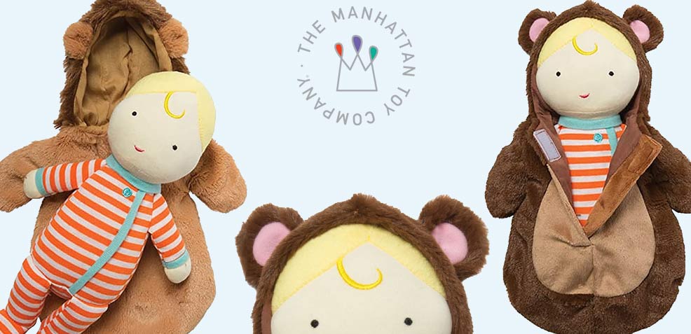 лучшие подарки для мальчика манхэттенская компания игрушек медвежонок и спальный мешок с капюшоном