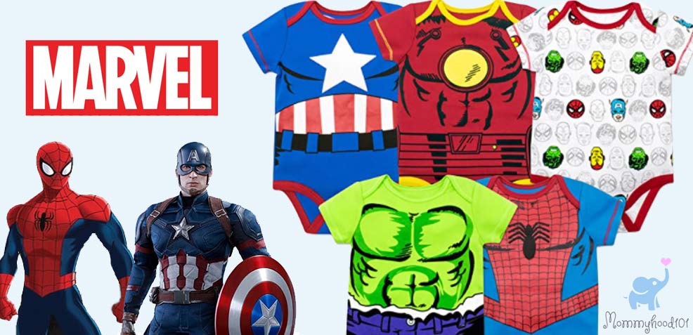 лучшие подарки для маленьких мальчиков комбинезоны Marvel Comics комбинезоны капитан америка человек-паук
