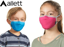 child wearing allett mask