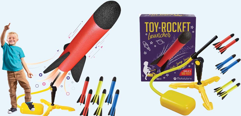 best three-year old boy gifts Stomp Toy Rocket Launchers