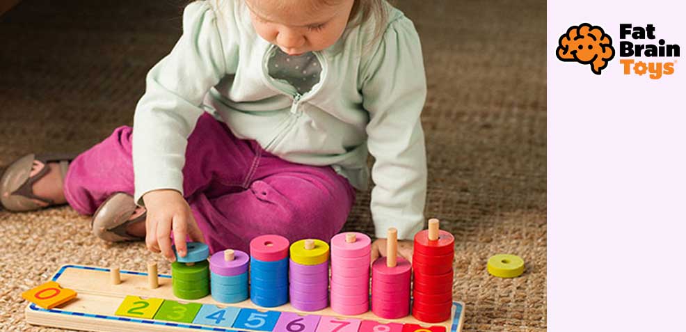 best two-year old girl gifts fat brain toys count and sort stacking tower