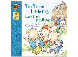 three little pigs bilingual baby book