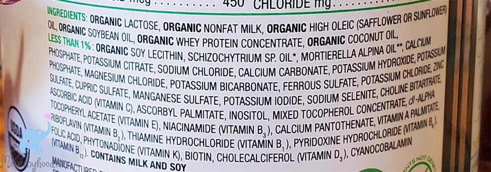 bobbie baby formula ingredients