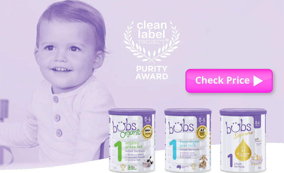 check prices on the bubs organic baby formula