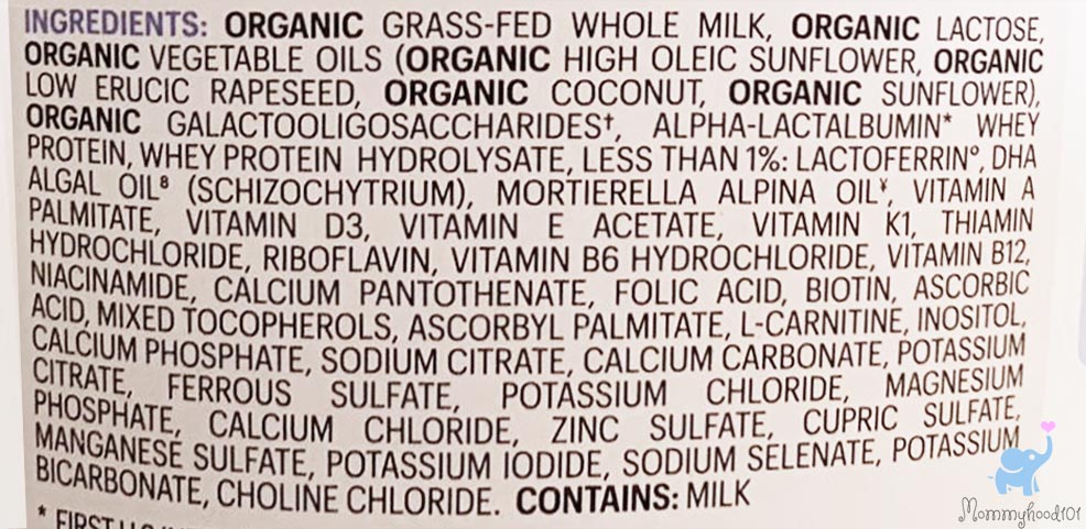 byheart formula ingredients