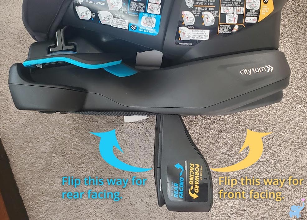 baby jogger city turn car seat installation