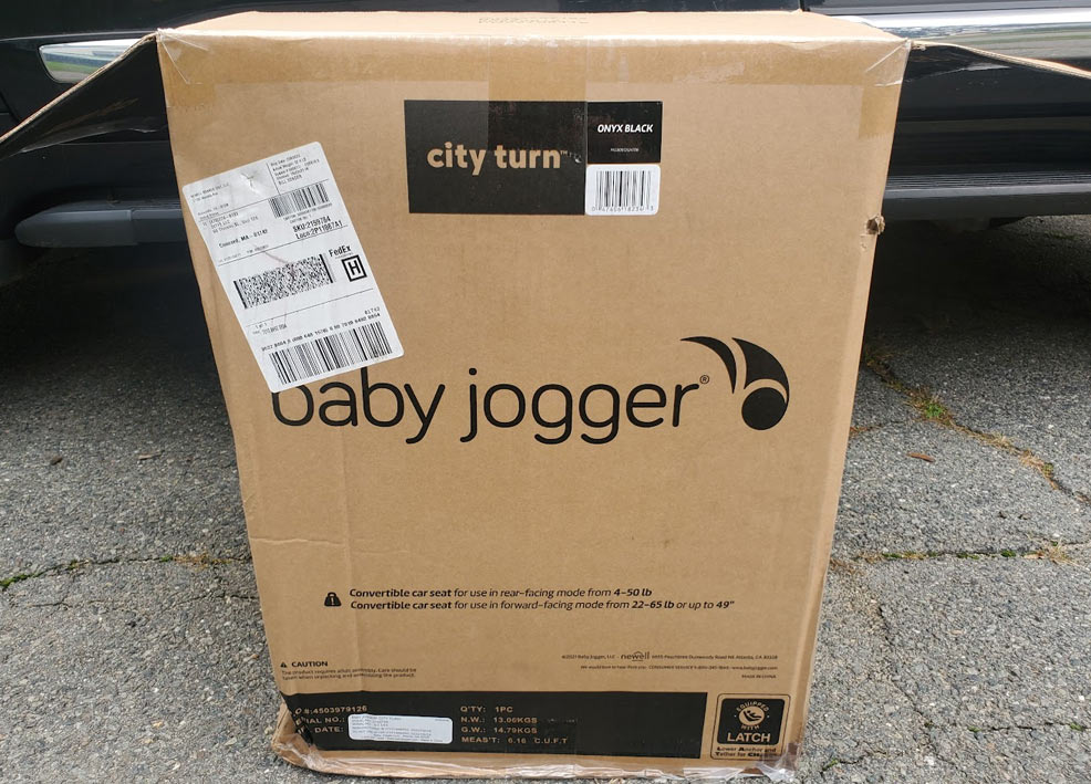 unboxing the baby jogger city turn car seat