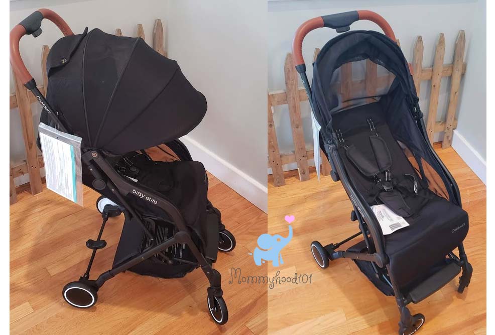 contours bitsy elite stroller opened canopy