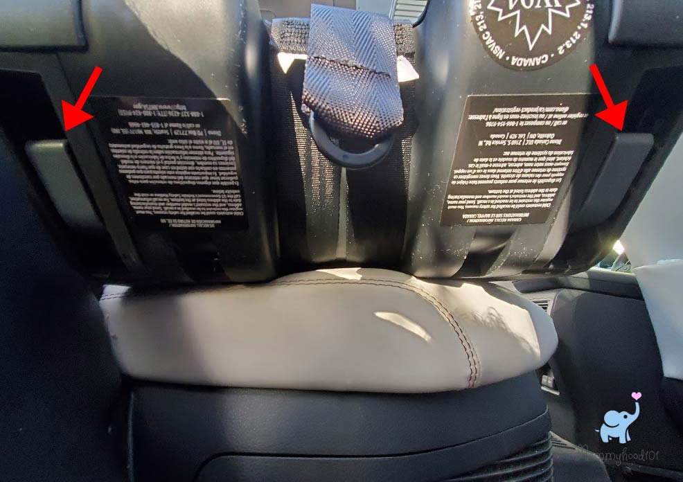 diono radian 3qx car seat folding levers