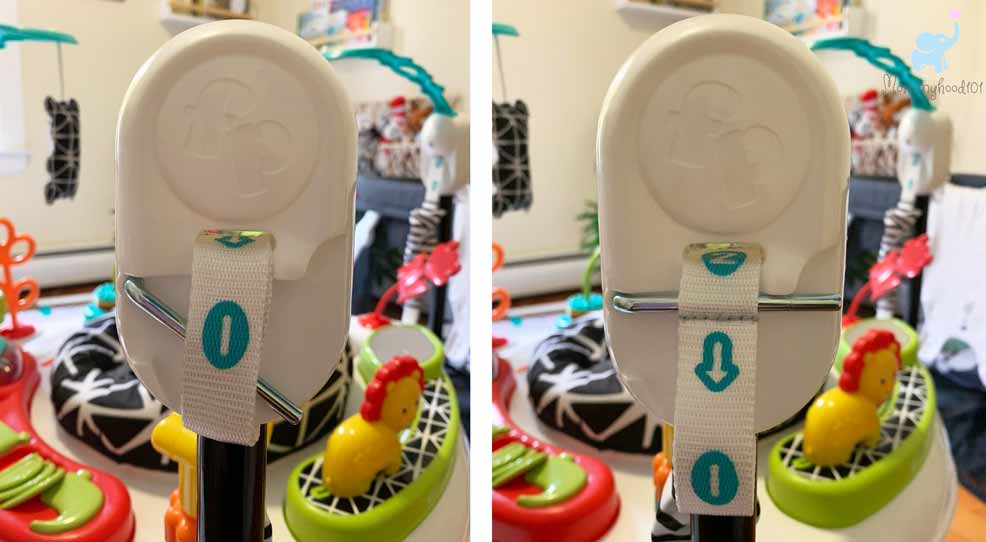 jumperoo review height adjustment