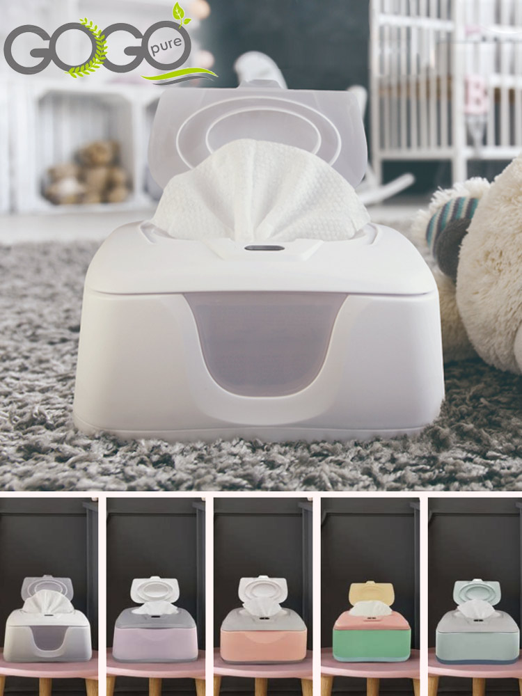 assorted colors of the gogo pure baby wipe warmer