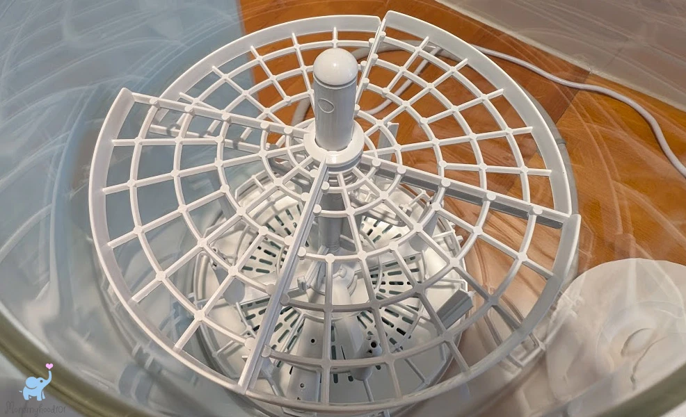 the upper rack of the grownsy bottle washer
